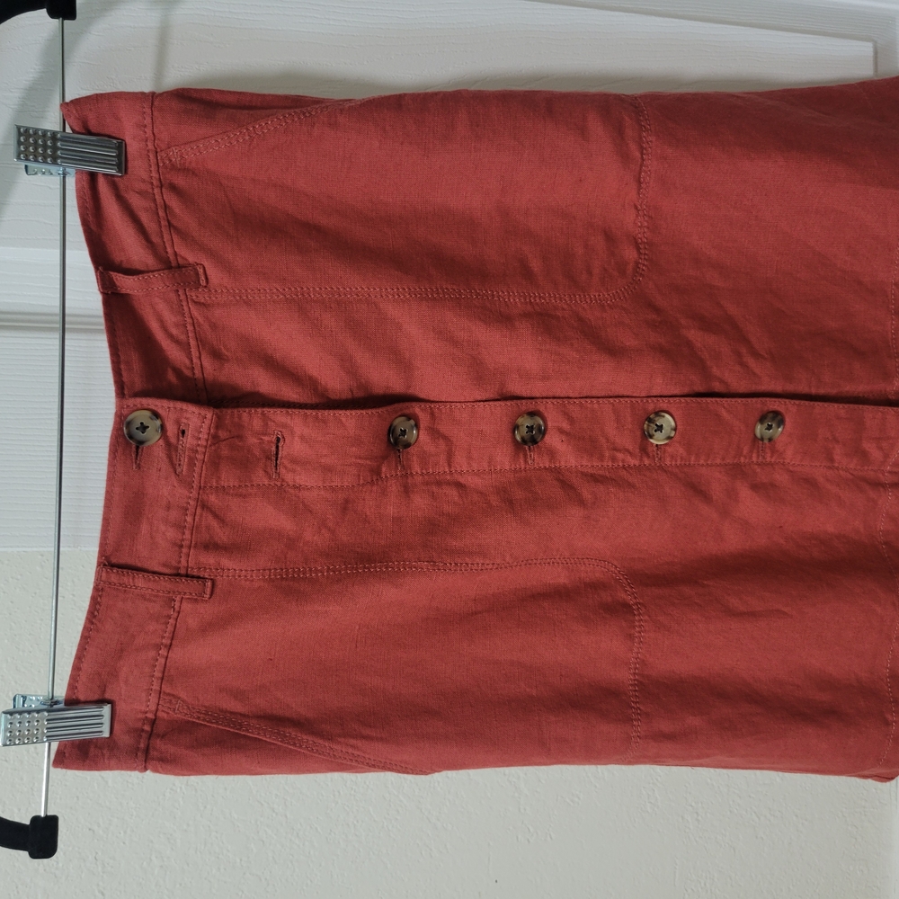 LOFT Women's Mini Skirt in Rust Red
